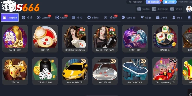 Giao diện nhà cái thiết kế đẹp mặt và bố cục rõ ràng 